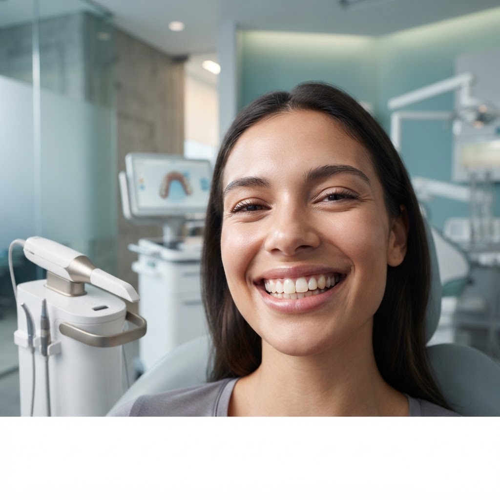 Sonrisa radiante y tecnología odontológica digital